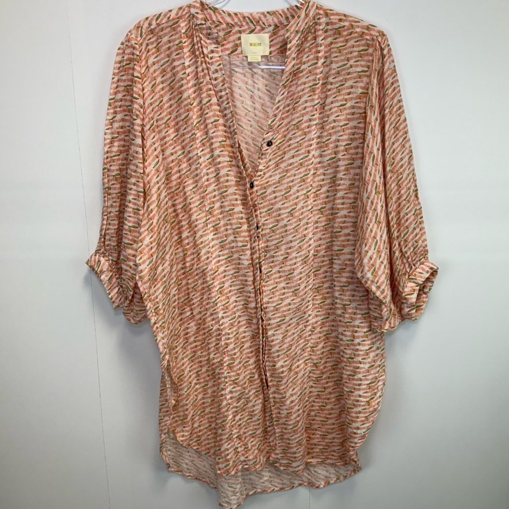Anthropologie MAEVE Lena Tunic Top Yarn Oversized Boho Resortwear Coverup Vacay